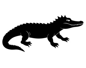 Crocodile Silhouette Vector Design, Crocodile SVG, Crocodile Icon