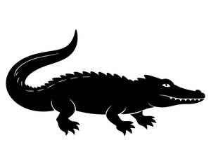 Crocodile Silhouette Vector Design, Crocodile SVG, Crocodile Icon