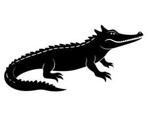 Crocodile Silhouette Vector Design, Crocodile SVG, Crocodile Icon