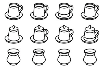 Turkish Coffee Icon Collection