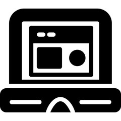 Laptop Glyph Icon