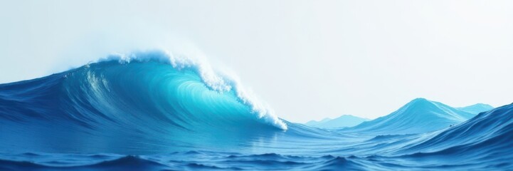 Stylized wave design on a light gray background mimicking the movement of the ocean , stylized waves, wave