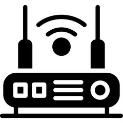 Router Glyph Icon