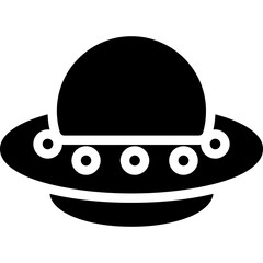 UFO Phenomenon Glyph Icon