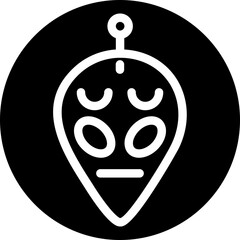 Alien Contact Glyph Icon