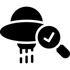 UFO Evidence Glyph Icon
