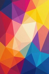 Fototapeta premium Vibrant geometric shapes overlap in abstract background, Abstract Background, Pixel Art