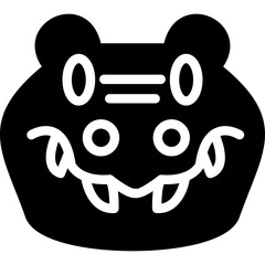 Crocodile Glyph Icon
