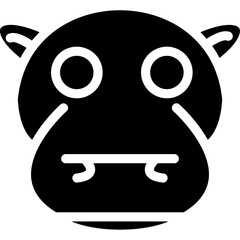 Hippo Glyph Icon