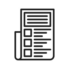 Quality Control Checklist icon vector image. Suitable for mobile apps, web apps and print media.