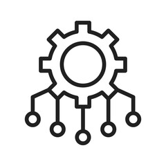 Obraz premium Resource Allocation icon vector image. Suitable for mobile apps, web apps and print media.