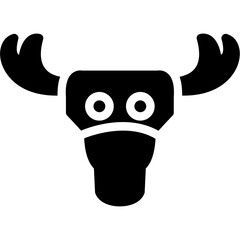 Moose Glyph Icon