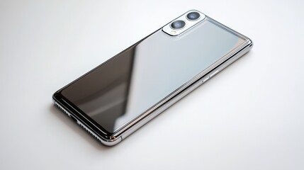 A sleek modern smartphone displayed on a clean white background, emphasizing its elegant design.