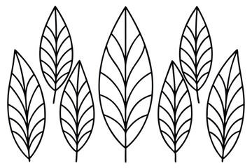 Green ZZ Plant Leaf Design Bundle