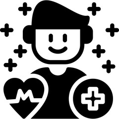 Medical Expertise Glyph Icon
