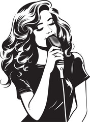 Karaoke Girl Inspirations Embracing the Beauty of Song and Friendship