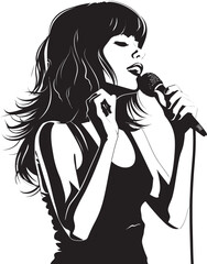 Karaoke Girl Melodies Celebrating the Joy of Singing Together