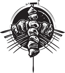 Fototapeta premium Kebab Shashlik A Journey Through Grilled Delights on Skewers