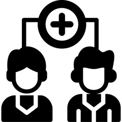 Team Goal Glyph Icon