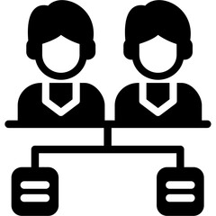 Team Plan Glyph Icon