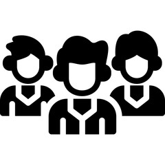 Team Effort Glyph Icon