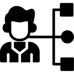 Team Skills Glyph Icon