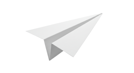 Isolated Paper Airplane
