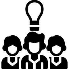 Team Training Glyph Icon