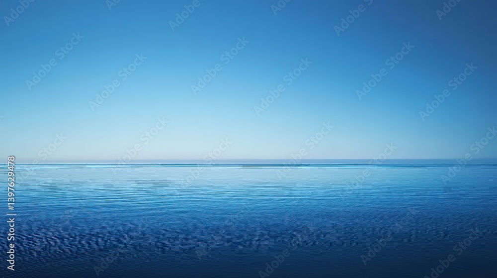 Poster a smooth gradient blue background transitioning from deep navy at the edges to a bright sky blue at 