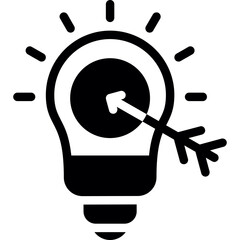 Marketing Success Glyph Icon