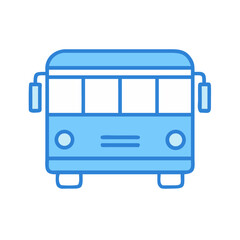 Bus Rear View Icon Design