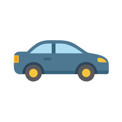 Sedan Side View Icon Design