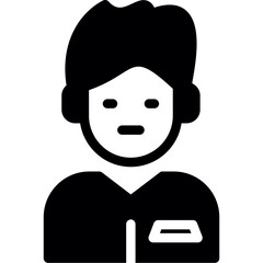Business Customer Glyph Icon