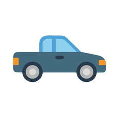 Small Pickup Truck Icon Design