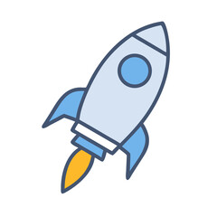 Space Rocket Icon Design