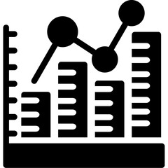 Bar Chart Glyph Icon