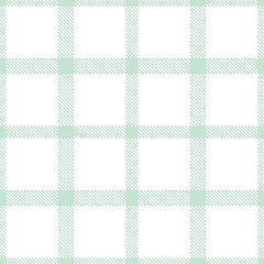 Classic duck egg blue Seamless Tartan with Autumn white accents Textile Design