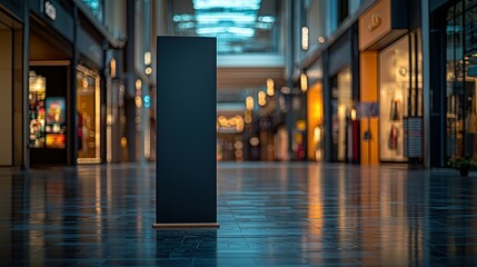 Fototapeta premium Blank Retail Display in Shopping Mall