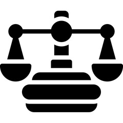 Legal Counsel Glyph Icon
