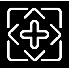 Fototapeta premium Addition Icon Glyph Icon