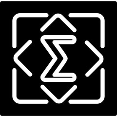 Sigma Icon Glyph Icon
