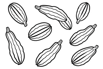 Zucchini Leaf Set for Organic Themes