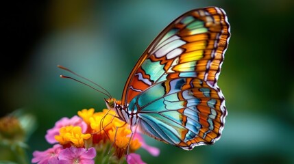 Vibrant butterfly on a flower