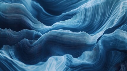 Obraz premium A rippling water-inspired blue background, with soft wave patterns and gentle reflections