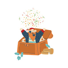 Portrait pirate captain party sea adventures