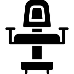 Teacher's Chair Glyph Icon