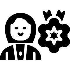 Teacher's Award Ceremony Glyph Icon
