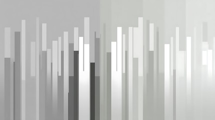 Obraz premium Abstract Pattern of Vertical Lines in Shades of Grey and White Creating a Modern Minimalist Look