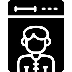 User Persona Glyph Icon