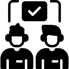 Team Motivation Glyph Icon